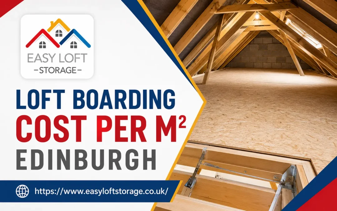 Boarded loft floor in Edinburgh showing loft boarding cost per m2 pricing