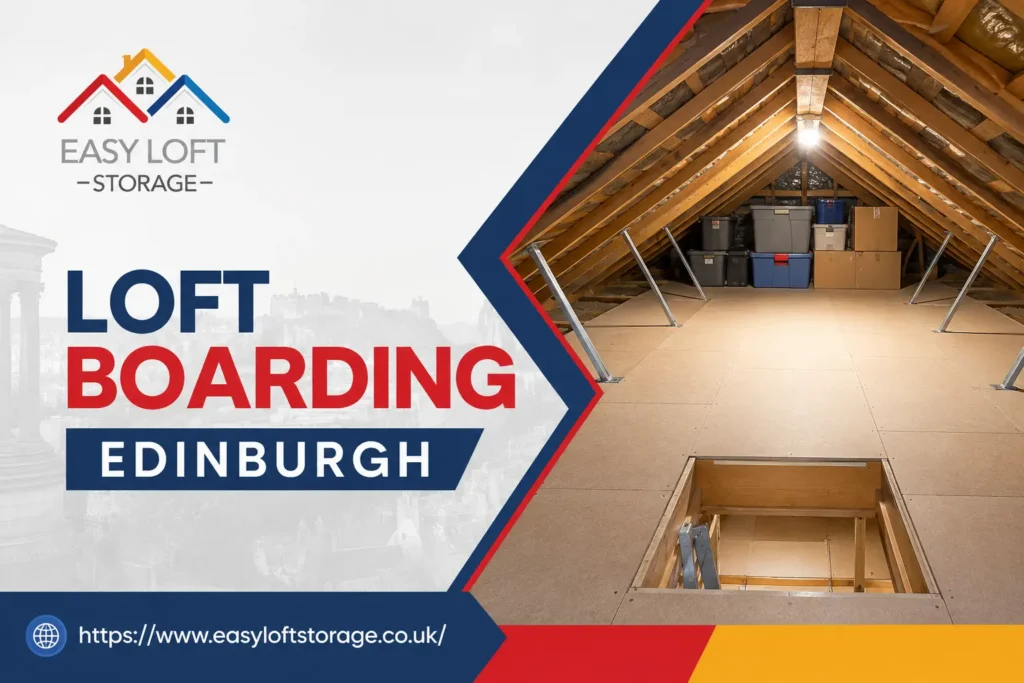 Loft Boarding Edinburgh: Turn Your Empty Loft Into Real Storage 1 Loft boarding in an Edinburgh. Home showing completed loft boarding installation