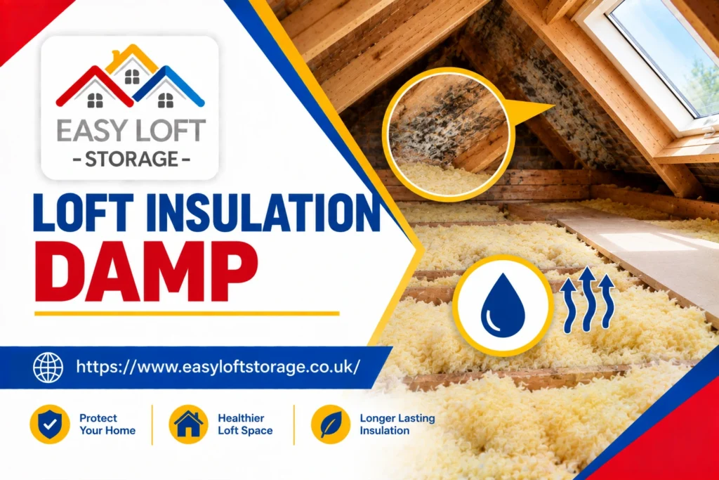 Loft Insulation Damp| Why Wet Insulation Is Costing You More Than You Thin 1 Damp, water-stained loft insulation showing signs of mould in an Edinburgh loft