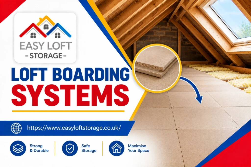 Loft Boarding Systems| The One Choice That Decides If Your Insulation Still Works 1 Raised loft boarding system with legs fitted above full-depth insulation in an Edinburgh loft
